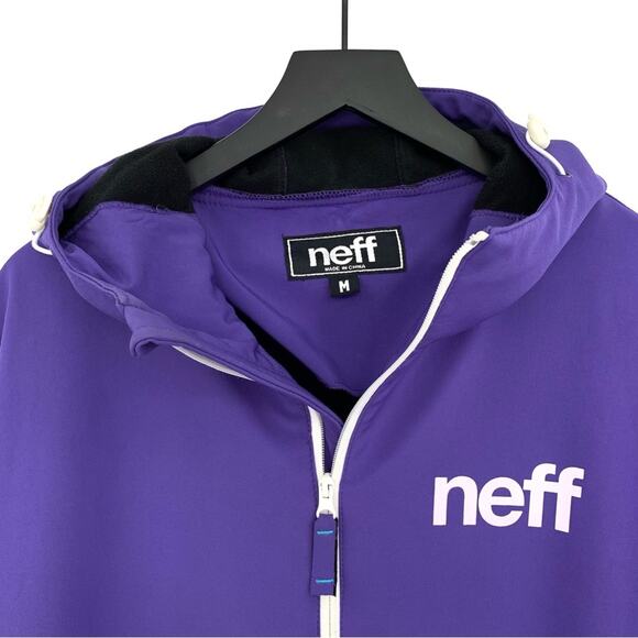 NEFF Daily Softshell Jacket Teal Blue Purple M - Picture 7 of 15